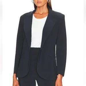 Norma Kamali Single Breasted Jacket in Midnight